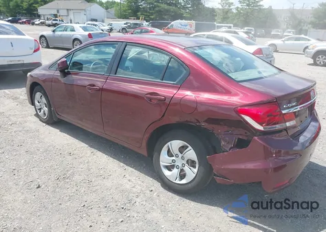 2013 Honda Civic Lx из США, поврежденный, VIN 2HGFB2F53DH599997